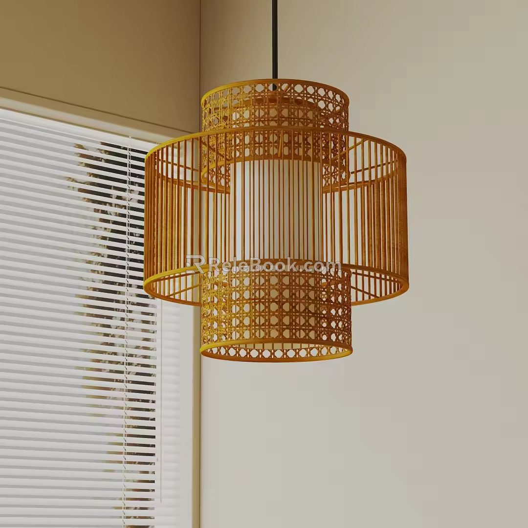 Modern chandelier 3d model