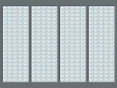 Modern White Wall Paneling With Sleek Uniform Design For Home Interior Decoration 3d model