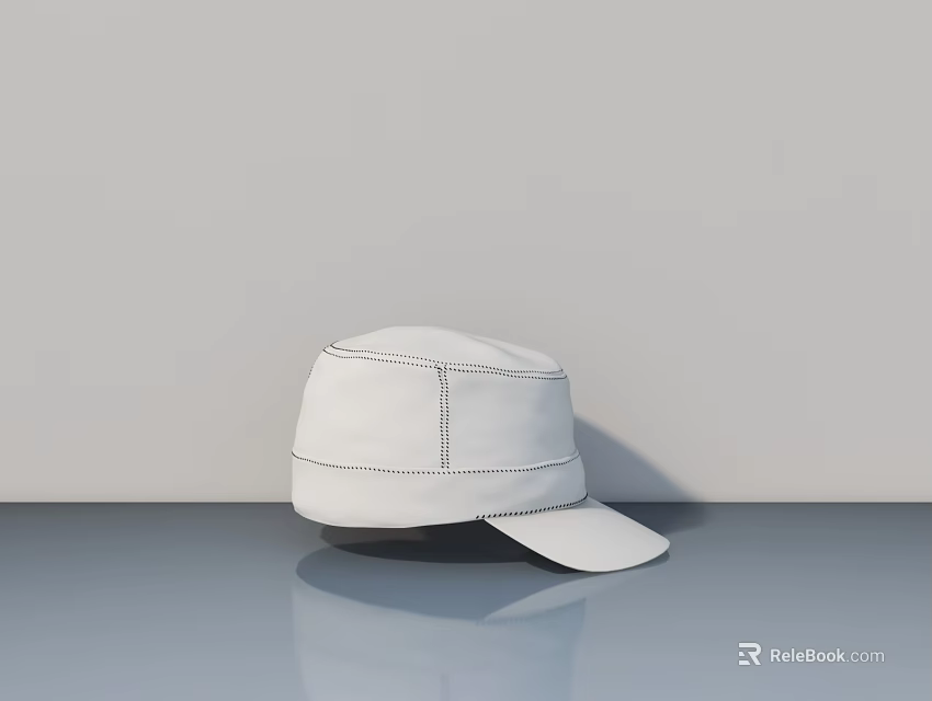 Modern White Hinged Door With Sleek Design For Home Interior Decoration 3d model