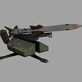 Air Defense Missile Tracking Missile Military Weapon Rocket Military Games 3d model