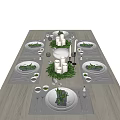 Modern Tableware 3d model