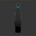 Futuristic Sci Fi Weapon 3D Model With Metallic Surface And Detailed Grip Handle