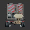 Mobile Trailer Mounted Wind Turbine Energy System With Equipment Modules 3d model