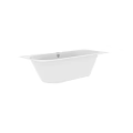 White Built in and Freestanding Bathtub Design for Modern Bathroom Interiors