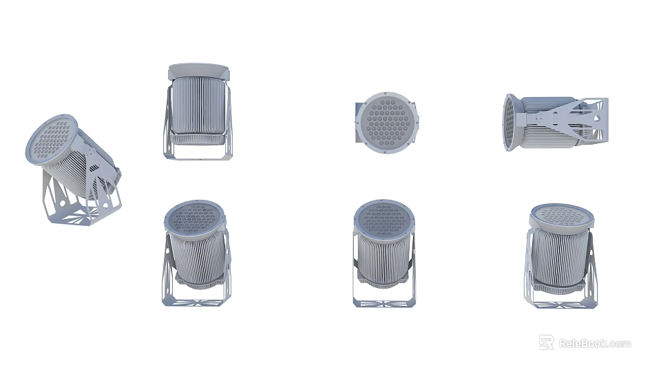 Modern Outdoor Light Fixtures With Various Designs And Durable Weatherproof Build 3d model 