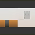 Everyday Kitchen Living Supplies Featuring Gray Cabinets White Countertops Red Pots Microwave And Orange Shelf