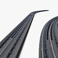 Smooth Curved Train Tracks Ideal for Model Railroad Layout Design and Decoration