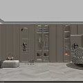 Modern Wardrobe Design With Glass Doors LED Lighting And Storage Shelves