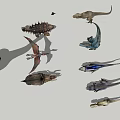 dinosaur animal reptile 3d model