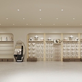 Cream style underwear shop 3d model