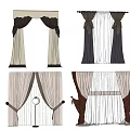 Various Curtain Designs With Neutral Tones Dark Brown Tassels And Valances