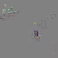 Modern Living and Dining Room With Beige Sofa White Coffee Table Green Plants TV Wall