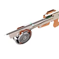 Coil spring crossbow 3d model