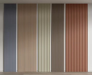 Modern wall plate Great wall plate Wave plate Grille plate 3d model