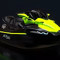 Black and Yellow JETTAK 310 Jet Ski With Modern Sleek Exterior Design