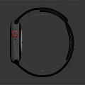 Black Strap Smartwatch Fashion Accessory With Colorful Dial Showing Time Heart Rate Steps