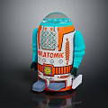 Modern Robot Assistant Small Robot Butler 3d model