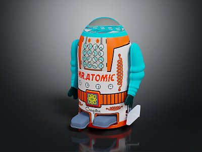 Modern Robot Assistant Small Robot Butler 3d model