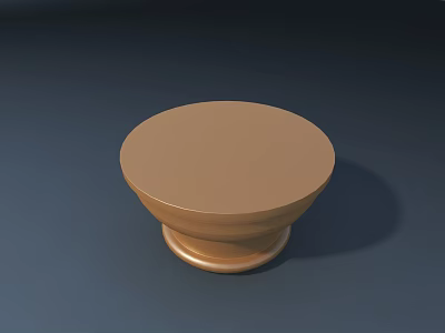 Exquisite Carved Patterns on Intricate Wooden Round Decorative Base for Home Decor 3d model