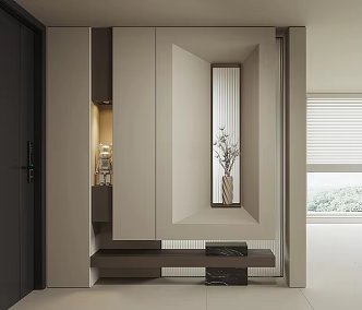Modern Entrance Cabinet 3d model