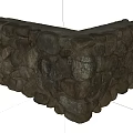 Building Exterior Wall Constructed With Natural Irregular Stones And Rough Texture