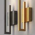 Modern Grey and Gold Wall Sconces Featuring Sleek Design and Warm Lighting