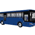 Modern Blue City Bus Exterior With Large Glass Windows And Sleek Modern Design