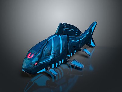 Fish Science Fiction Fish Science Fiction Whale Science Fiction Shark Robot Fish Mechanical Fish Machine turtle Cyberfish 3d model