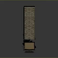 Brown Military Cargo Truck With Camouflage Tarp Covered Bed And Multiple Wheels