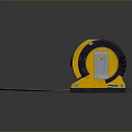 Yellow Retractable Tape Measure as Essential Daily Necessity Accurate Measuring Tool