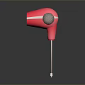 Pink Hair Dryer With Modern Design And Stand For Home Use