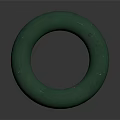 Artistic Green Circular Sculpture Carving With Smooth Surface And Round Form Design