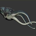 Octopus Monster Modern Fish Monster 3d model