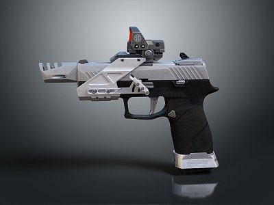 modern pistol semi-automatic pistol automatic pistol modern weapon 3d model