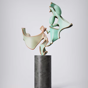 Modern art installation art ornaments 3d model