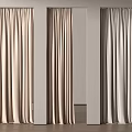Modern Minimalist Curtains In Beige Light Brown And Gray For Home Interior