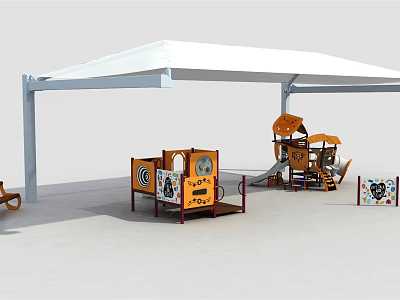 Modern Amusement Equipment 3d model Modern Amusement Equipment 3d model