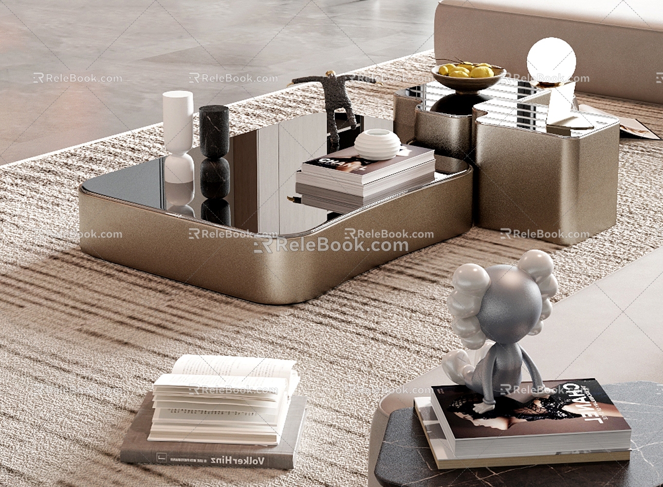 Modern coffee table 3d model