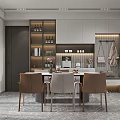 Modern Guest Restaurant 3d model