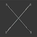 Heavy Duty Metal Support Brackets With Cross Design For Industrial Applications