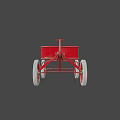 The Streeter Red Toy Wagon With White Wheels And Classic Design