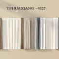 Textured Pleated Curtains In Beige Gray Brown Tones For Modern Interior Decoration