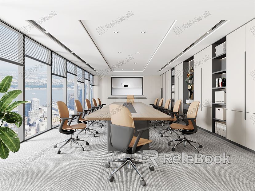 Modern Meeting Room Meeting Table and Chair model