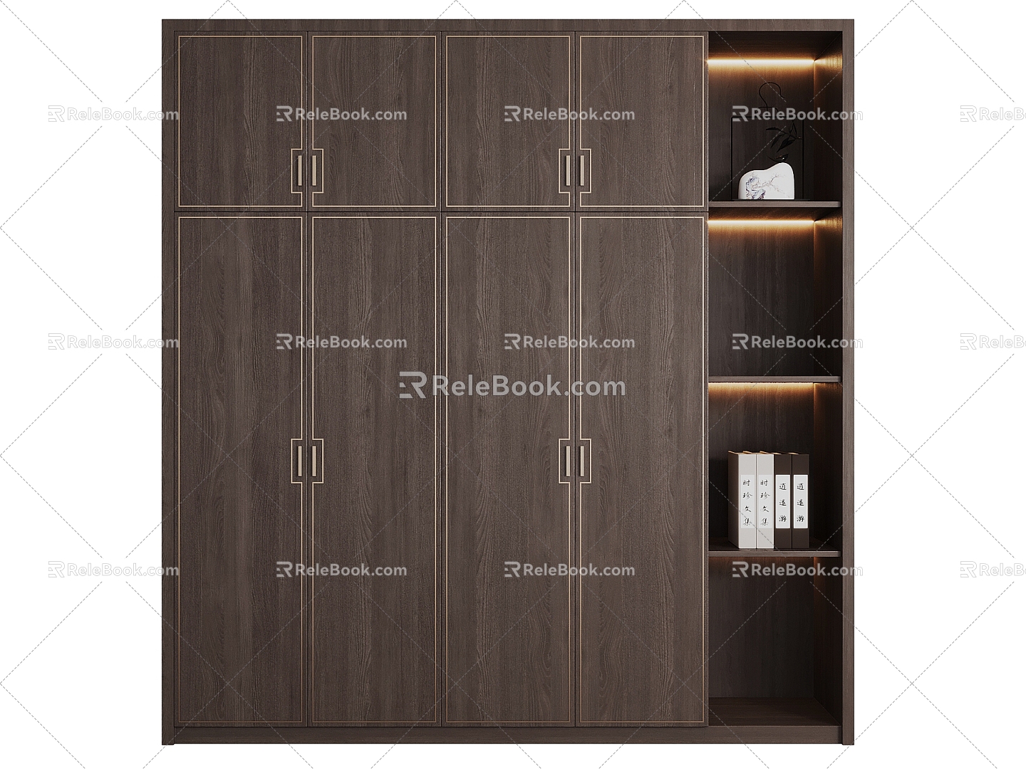 New Chinese Wardrobe Closet 3d model