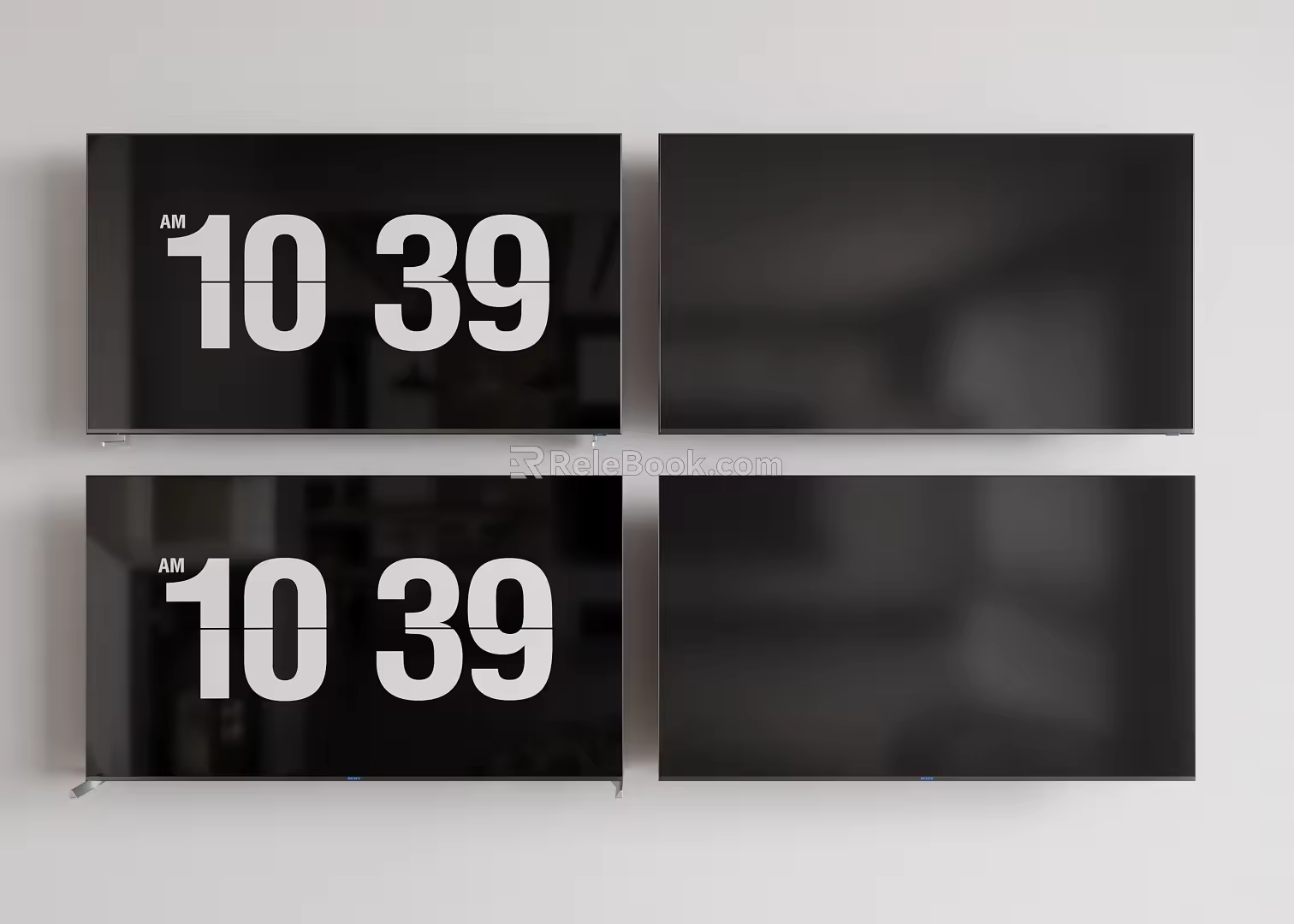 Modern LCD TV Display 3d model