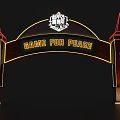 Game for Peace Neon Archway with PUBG Mobile Logo and Towers