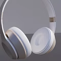 Modern Over Ear Headphones With White And Beige Sleek Design Soft Ear Cushions Comfortable Fit