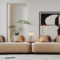 Modern Multiplayer Sofa 3d model