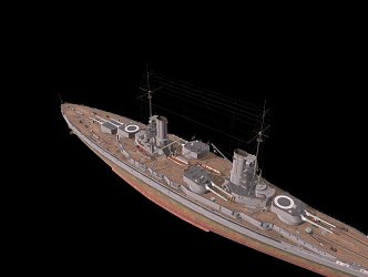 modern warship battleship destroyer 3d model