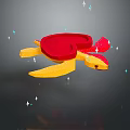Turtle Cartoon Turtle Snapping Turtle Chickbill Turtle Reptile Cold Blooded Animal Reptile Class 3d model
